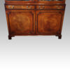 George V mahogany library bookcase base