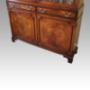 George V mahogany library bookcase base doors