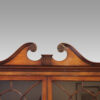 George V mahogany library bookcase cresting
