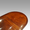 George V mahogany pillar dining table round end