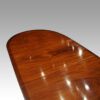 George V mahogany pillar dining table top detail