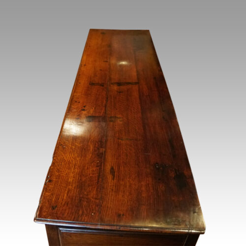 Georgian oak dresser base top