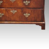 Georgian walnut chest on chest front foot