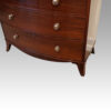 Pair of Georgian bow chests of drawers angle detail
