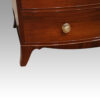 Pair of Georgian bow chests of drawers splay foot