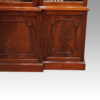 Set of 4 Victorian walnut dining chairs George V mahogany breakfont bookcase detail