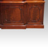 Set of 4 Victorian walnut dining chairs George V mahogany breakfont bookcase plinth