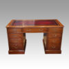 Victorian mahogany pedestal desk