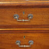 Victorian mahogany pedestal desk handles