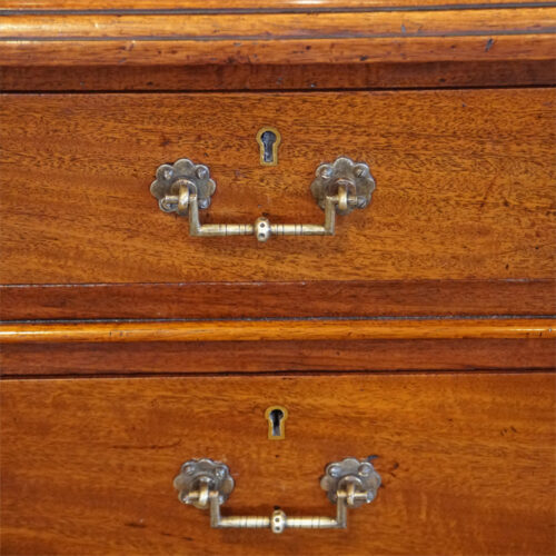 Victorian mahogany pedestal desk handles