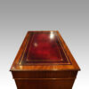 Victorian mahogany pedestal desk top view