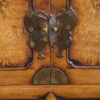 Antique Korean Burr Elm cabinet door decoration