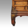 Antique Korean Burr Elm cabinet foot