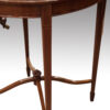 Edwardian inlaid mahogany occasional table leg