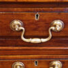Edwardian mahogany large pedestal desk handle