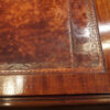 Edwardian mahogany large pedestal desk leather tooling