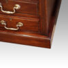 Edwardian mahogany large pedestal desk plinth