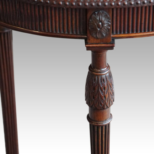 Edwardian mahogany occasional table detail