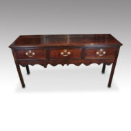 George III country oak dresser base