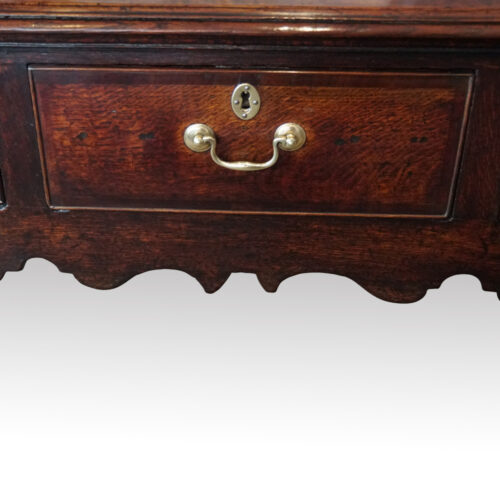 George III country oak dresser base drawer