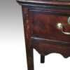 George III country oak dresser base drawer front