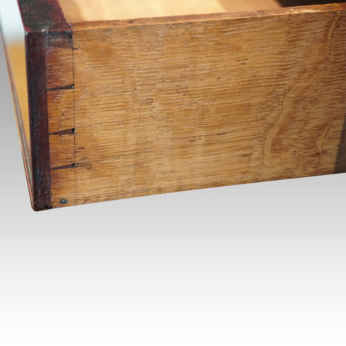George III mahogany chest dovetails