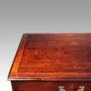George III mahogany chest top detail