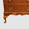 George V walnut chest of drawers foot