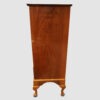 George V walnut chest of drawers side