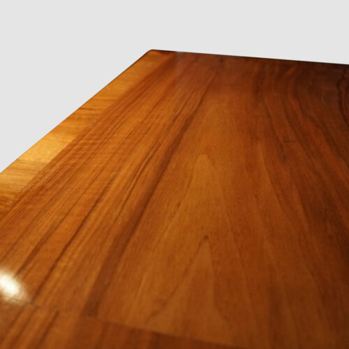 George V walnut chest of drawers top banding