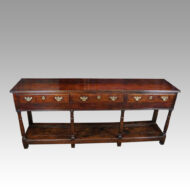 Georgian oak pot board dresser base