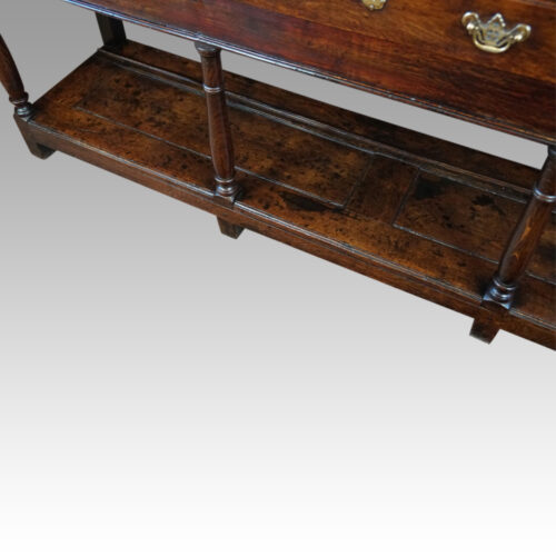 Georgian oak potboard dresser base base
