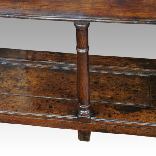 Georgian oak potboard dresser base leg