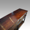 Georgian oak potboard dresser base top detail