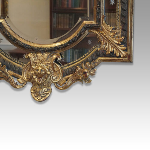 Large gilt cushion mirror bottom