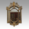Large gilt cushion mirror detail