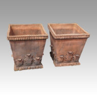 Pair of Acanthus leaf plant holders