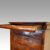 Queen Anne chest on stand drinks cabinet cushion drawer