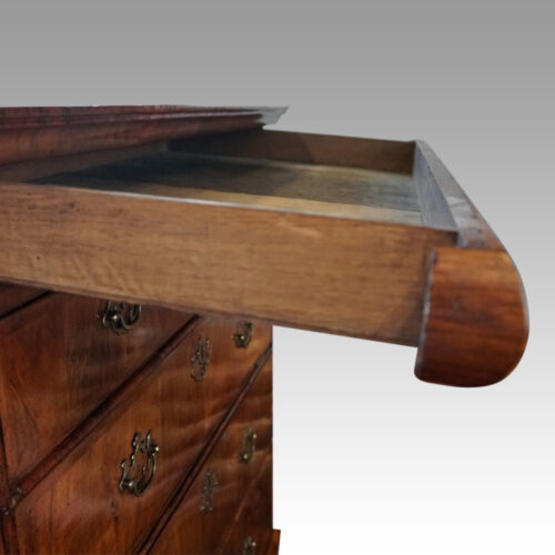 Queen Anne chest on stand drinks cabinet drawer lining