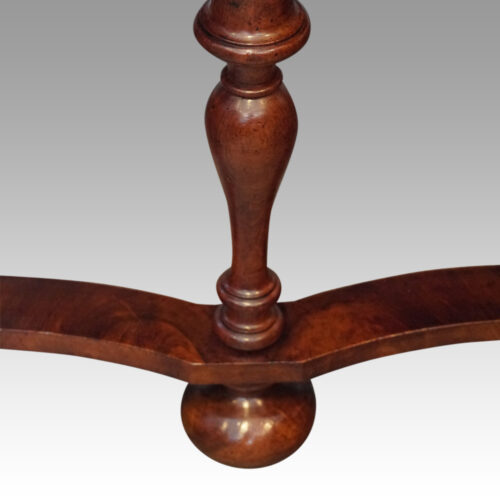 Queen Anne chest on stand drinks cabinet leg detail