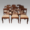 Set 12 mahogany Italian dining chairs