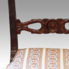 Set 12 mahogany Italian dining chairs centre splat