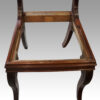 Set 12 mahogany Italian dining chairs frame