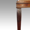 Set 12 mahogany Italian dining chairs front leg detil