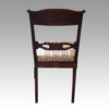 Set 12 mahogany Italian dining chairs rear