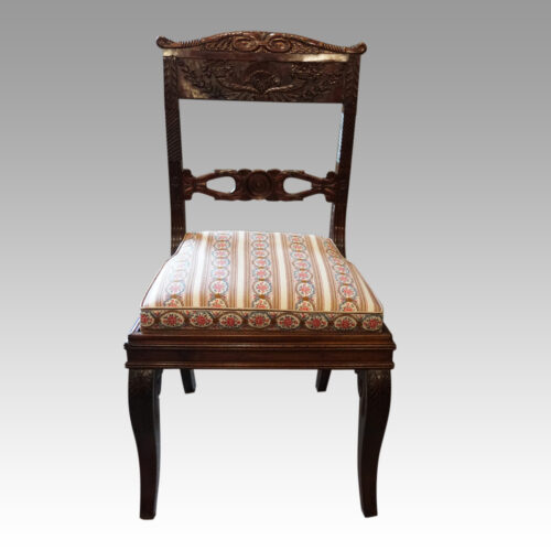 Set 12 mahogany Italian dining chairs side chair