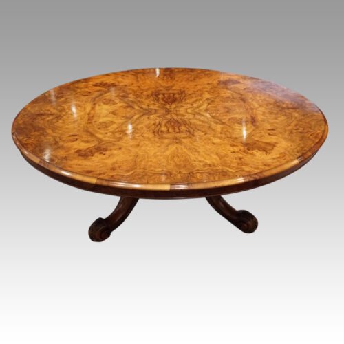 Victorian burr walnut coffee table