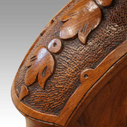 Victorian burr walnut coffee table knee