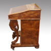 Victorian inlaid walnut Davenport desk side view