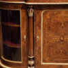 Victorian inlaid walnut credenza column